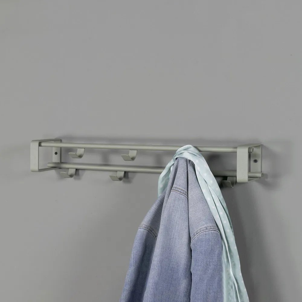 Zeleno-sivý kovový nástenný vešiak Rex – Spinder Design