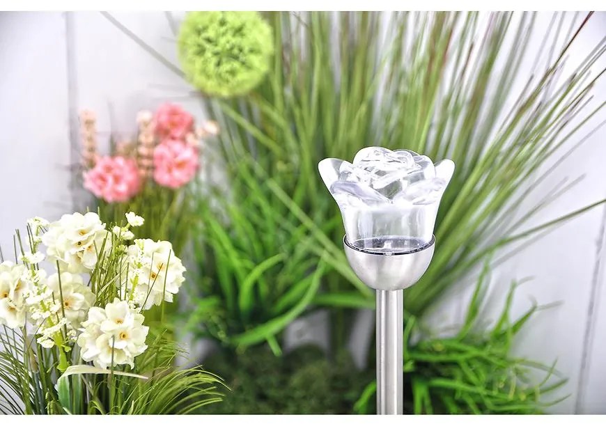 Solárna lamp kvety ST80090