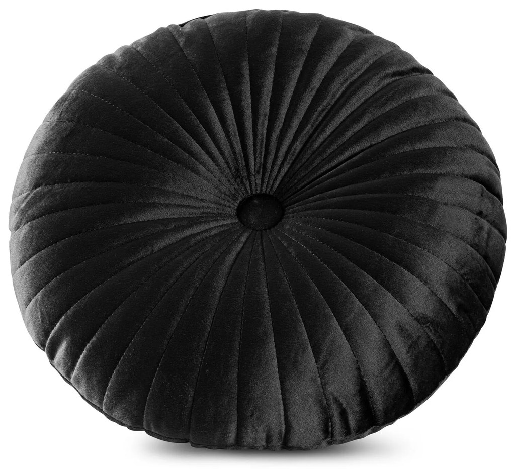 DEKORAČNÝ VANKÚŠ VELVET68 (FI) 40 CM ČIERNA