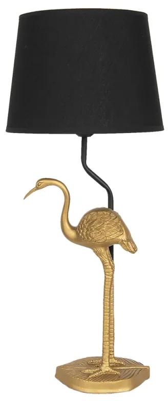 Dekor zlato čierna lampa FLAMINGO