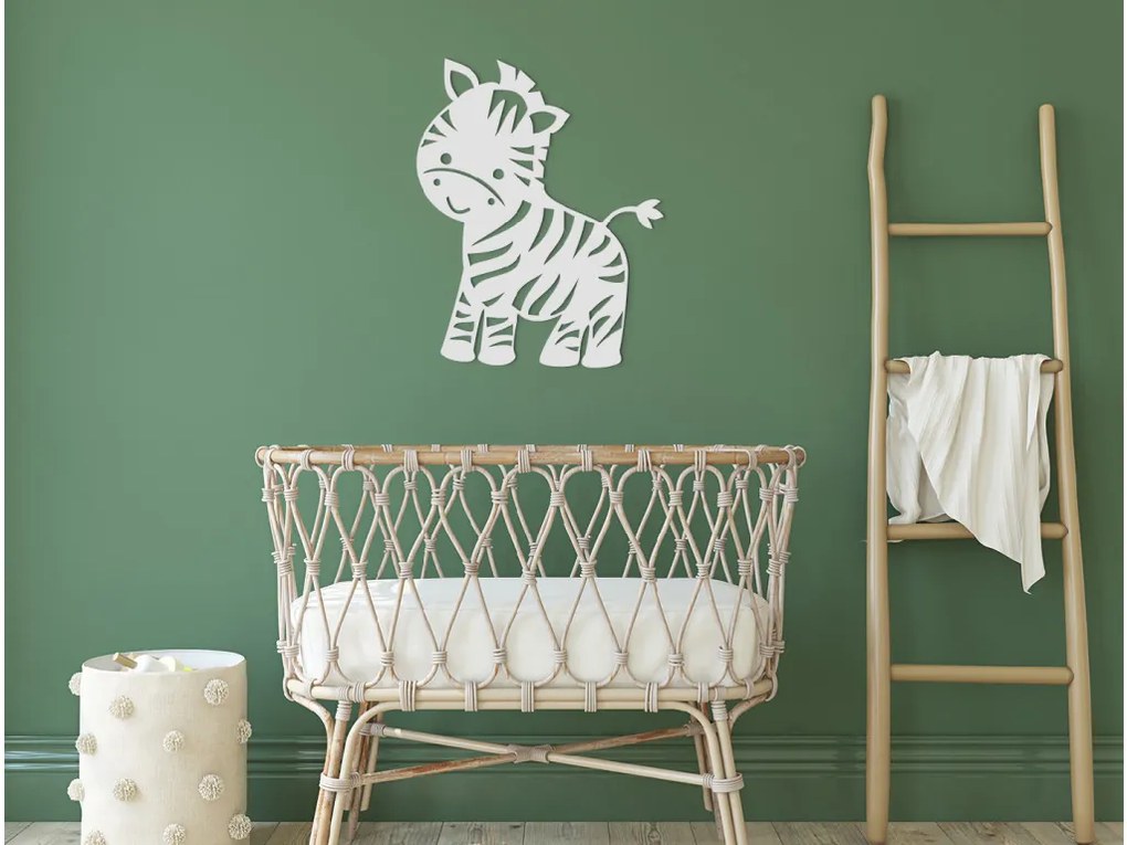 drevko Detská nálepka na stenu Zebra Rozmer obrazu: 40,5 x 32,5 cm, Farba dekorácie: Čierna
