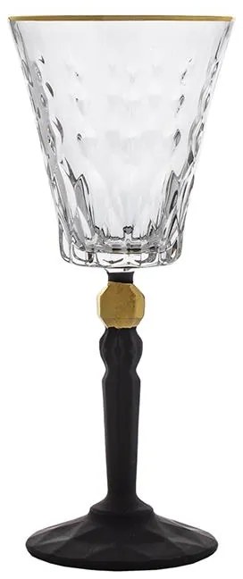 BOHEMIA PRESTIGE CONTE BLACK POHÁR NA VÍNO 260ML SADA 6 KS