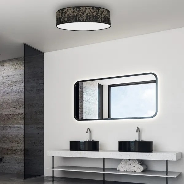 Stropné svietidlo SATINO 3xE27/60W/230V čierna/zlatá