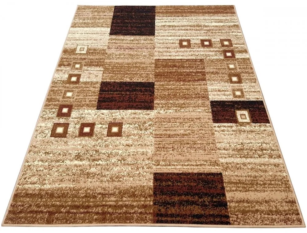 Kusový koberec PP Kocky béžový, Velikosti 40x60cm