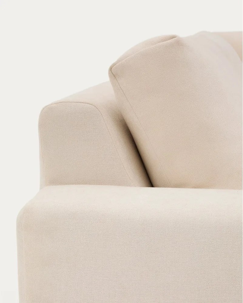 Béžová ženilková rohová pohovka (variabilný roh/do L) Alea – Kave Home