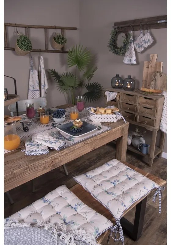 Bavlnený povlak na podsedák s kanýrem Blueberry Fields -40*40 cm