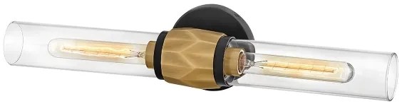 Hinkley HK-ELLISON2-BK-HB -Kúpeľňové svietidlo ELLISON 2xE27/40W/230V IP44 zlatá