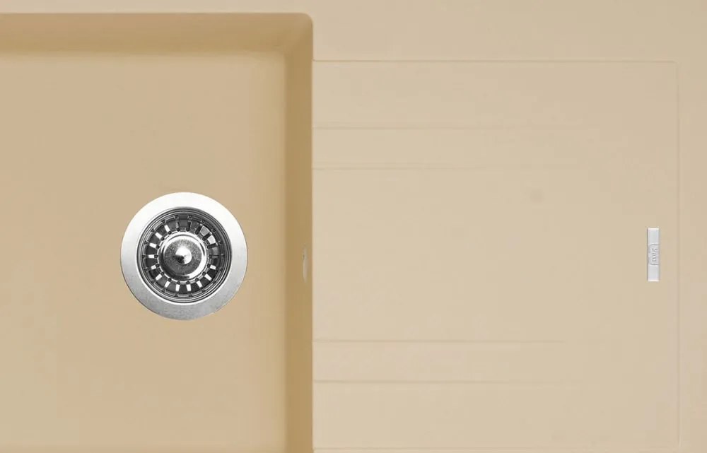 Granitový drez s odkvapom Sinks Linea 780 N, sahara