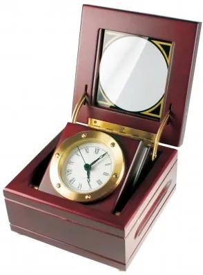 Stolové hodiny MPM, E03.2204.55.W - gaštan, 15cm