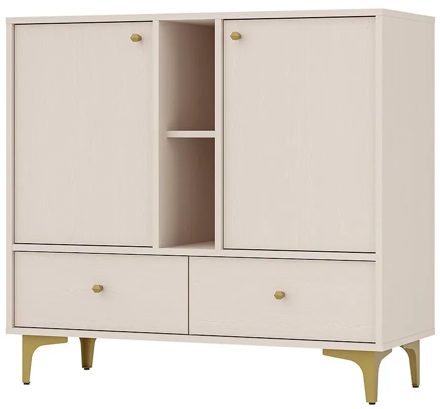 Komoda Tokyo 1  2F 2S pieskovo béžová 825