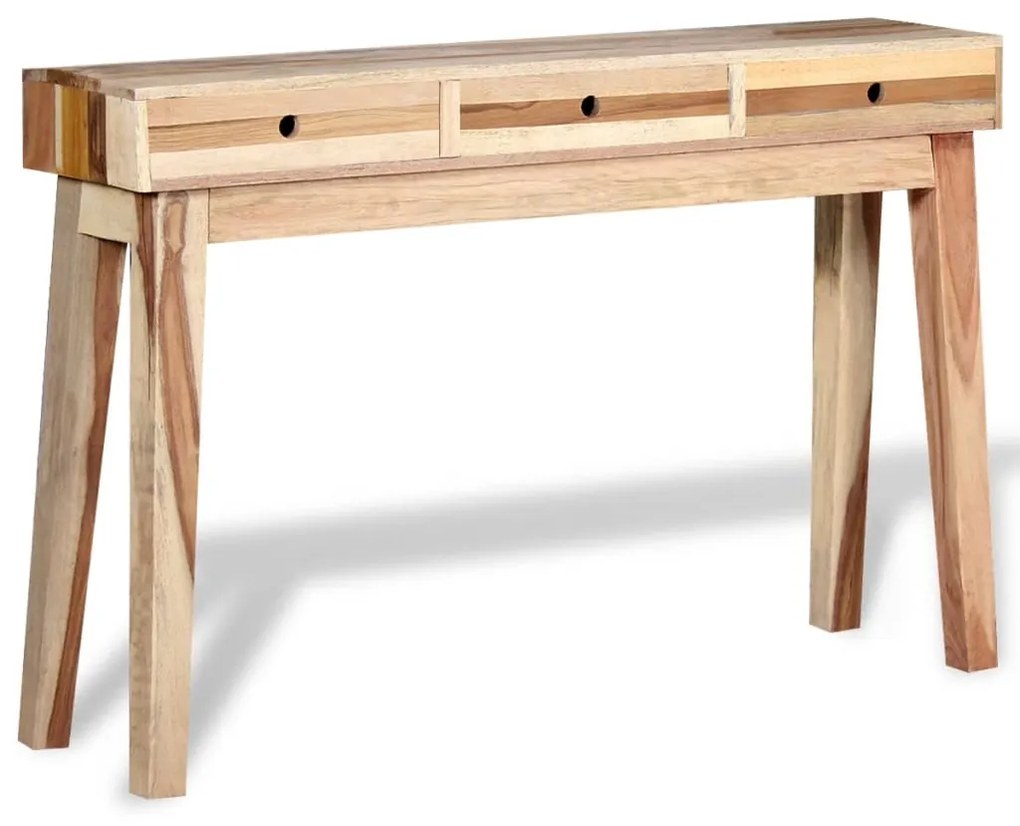 vidaXL Konzolový stolík z masívneho regenerovaného dreva