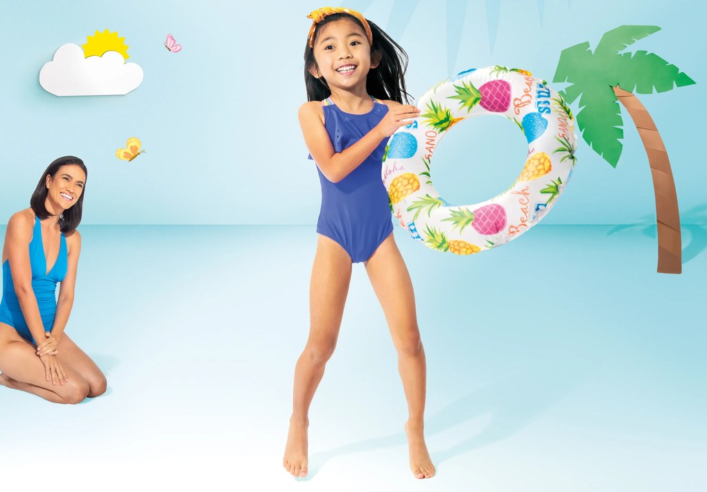 INTEX Nafukovacie koleso 51cm, Ananás