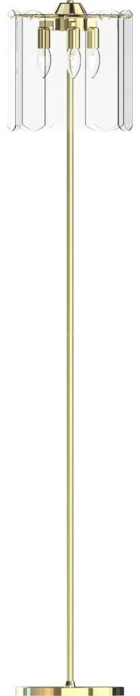 Zuma Line ML3523-3-EGN - Stojacia lampa NIRA 3xE14/40W/230V zlatá