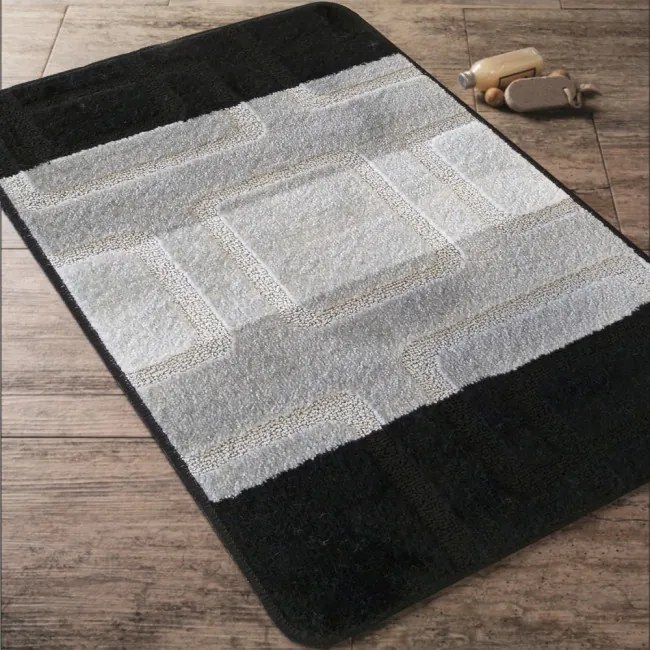 Sada kúpeľňových koberčekov Montana 04N čierna