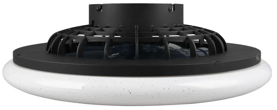 Matne čierne LED stropné svietidlo Stralsund – Trio