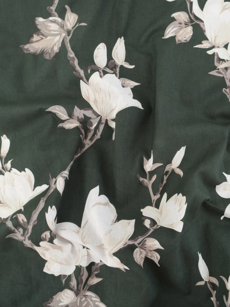 Bavlnená obliečka na vankúš Renforcé 40 × 40 cm - Johari tmavo zelené