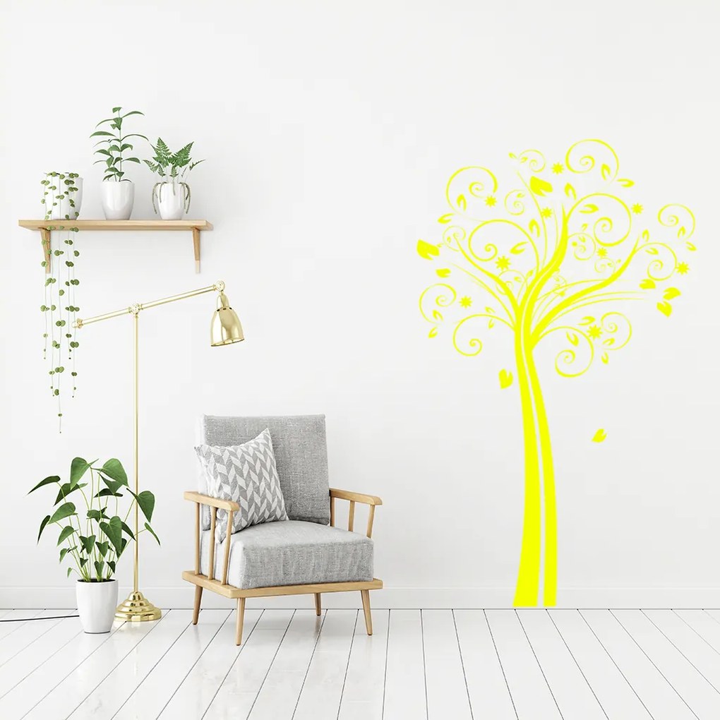 Veselá Stena Novembrový Stromček Farba: čierna, Veľkosť: 80 x 126 cm