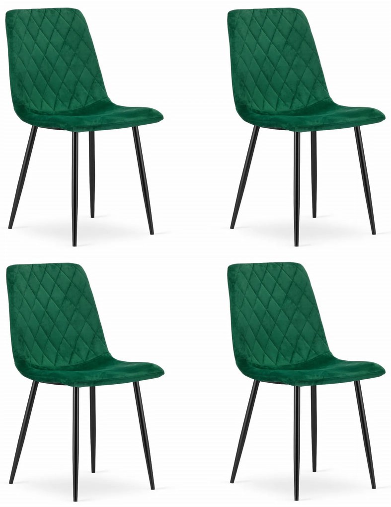 Kreslo TURIN - tmavozelený zamat