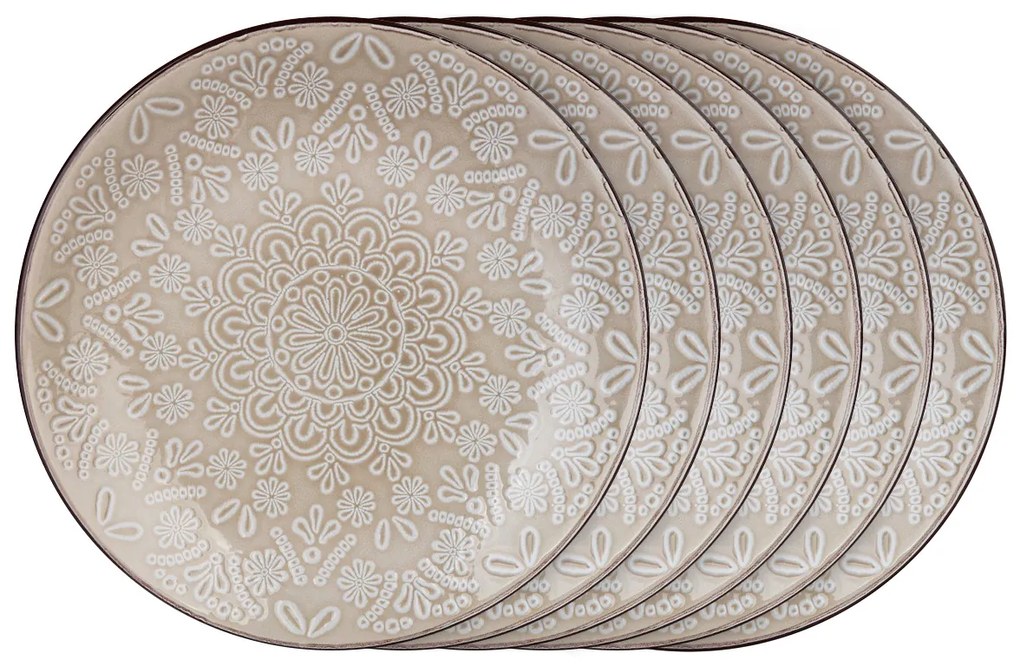 Banquet Sada dezertných tanierov Shape 21,3 cm, 6 ks