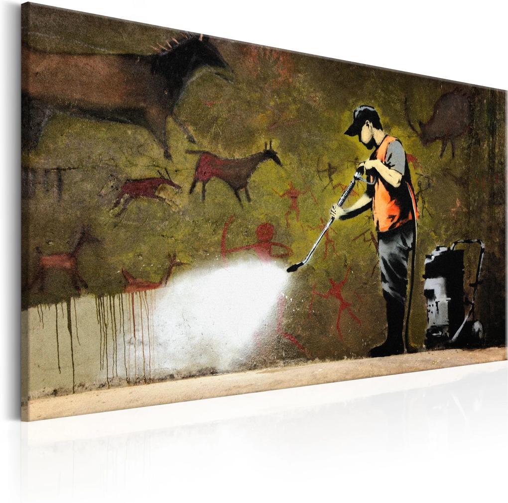 Obraz - Cave Painting by Banksy 60x40