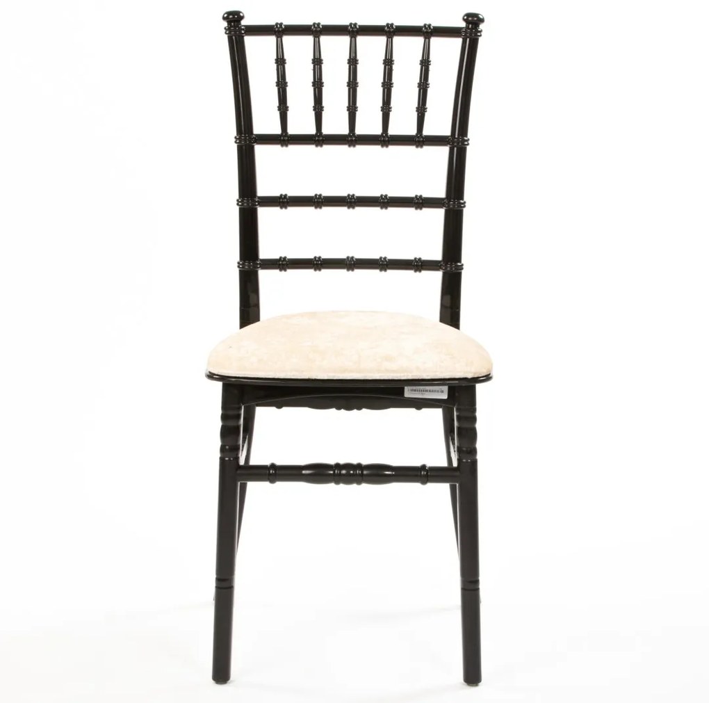 CHIAVARI PLASTIC BLACK PLASTOVÁ SVADOBNÁ STOLIČKA black