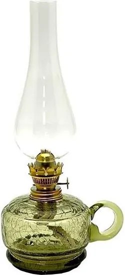 Petrolejová lampa MONIKA 34 cm lesná zelená