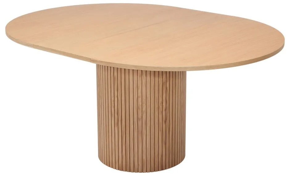 Okrúhly rozkladací jedálenský stôl v dekore duba ø 115 cm Malaga – Bonami Selection