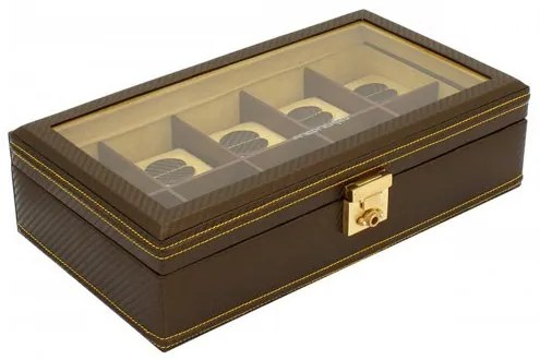 Kazeta na hodinky Friedrich Lederwaren Carbon 32048-8