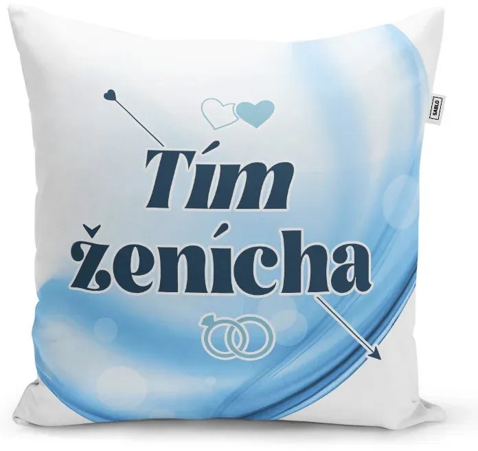 Sablio Vankúš Tím ženícha: 40x40 cm