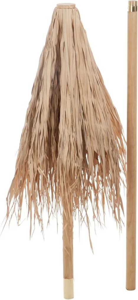 Prírodný slamený dekoračný slnečník Straw S - ∅ 150*270 cm