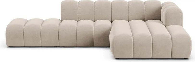 Béžová rohová pohovka (pravý roh) Lupine – Micadoni Home