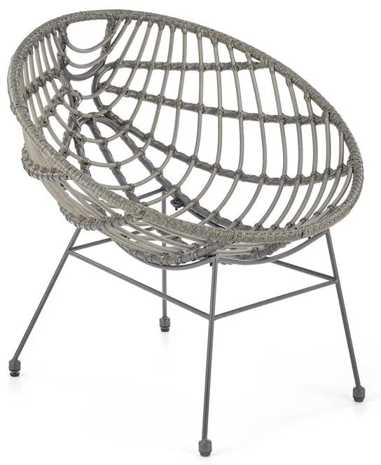 ZÁHRADNÉ KRESLO MAREA ŠEDÉ