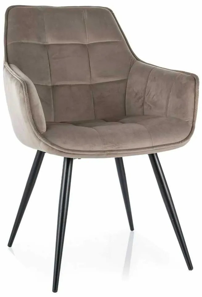 Jedálenská stolička Lilia Velvet, béžová
