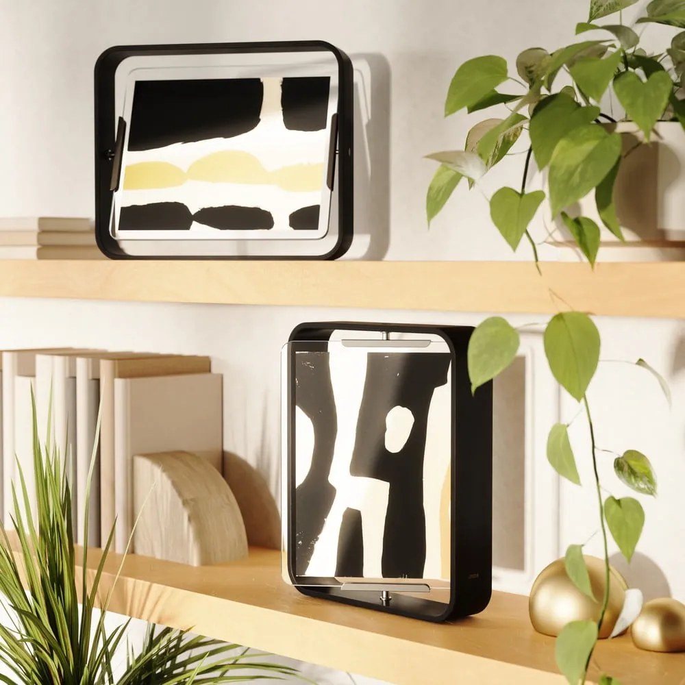 Čierny drevený stojací rámček 26x31,5 cm Bellwood – Umbra