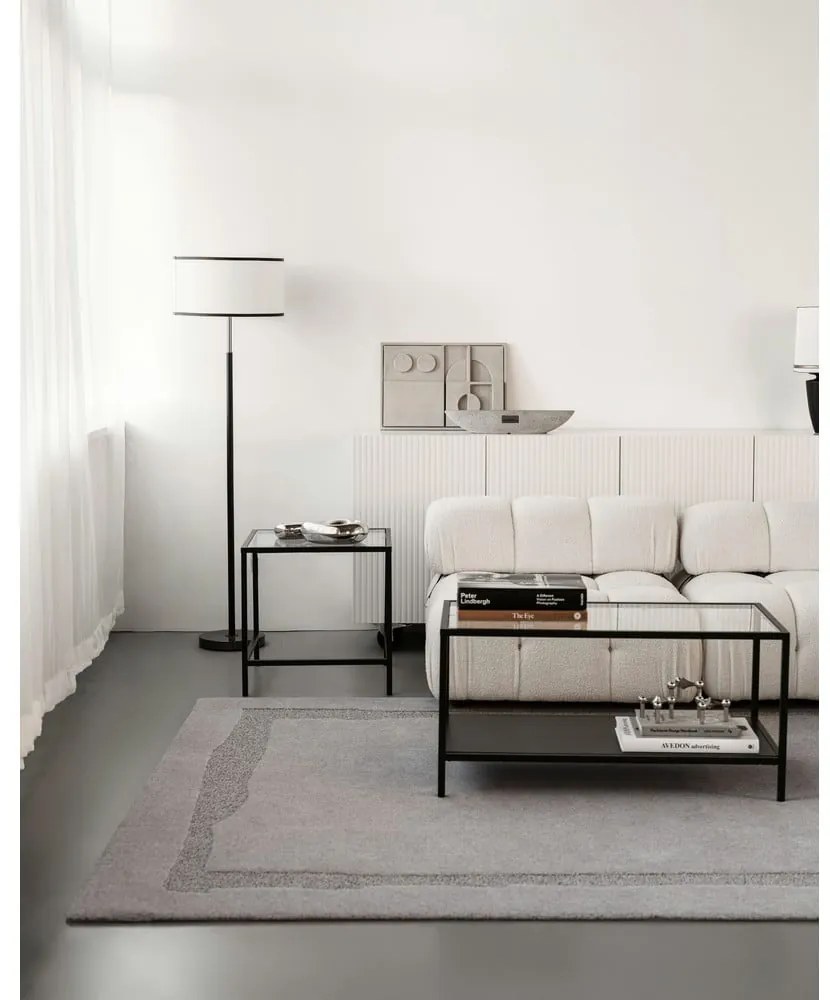 Sivý vlnený koberec 160x230 cm Morphic Rocca – Agnella