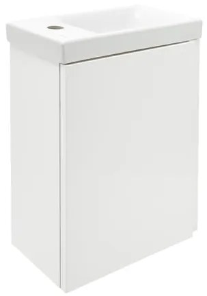 Cersanit Dormo kúpeľňová skrinka s umývadlom 40x21,5x64 cm biela lesk SIKONCMO014BL