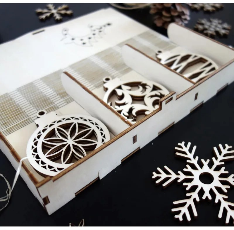 Vianočné ozdoby z dreva, vianočná ozdoba na stromček z dreva PR0114 HEU-