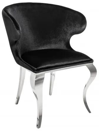 (2886) MODERNO TEMPO II. luxusné štýlová stolička čierna