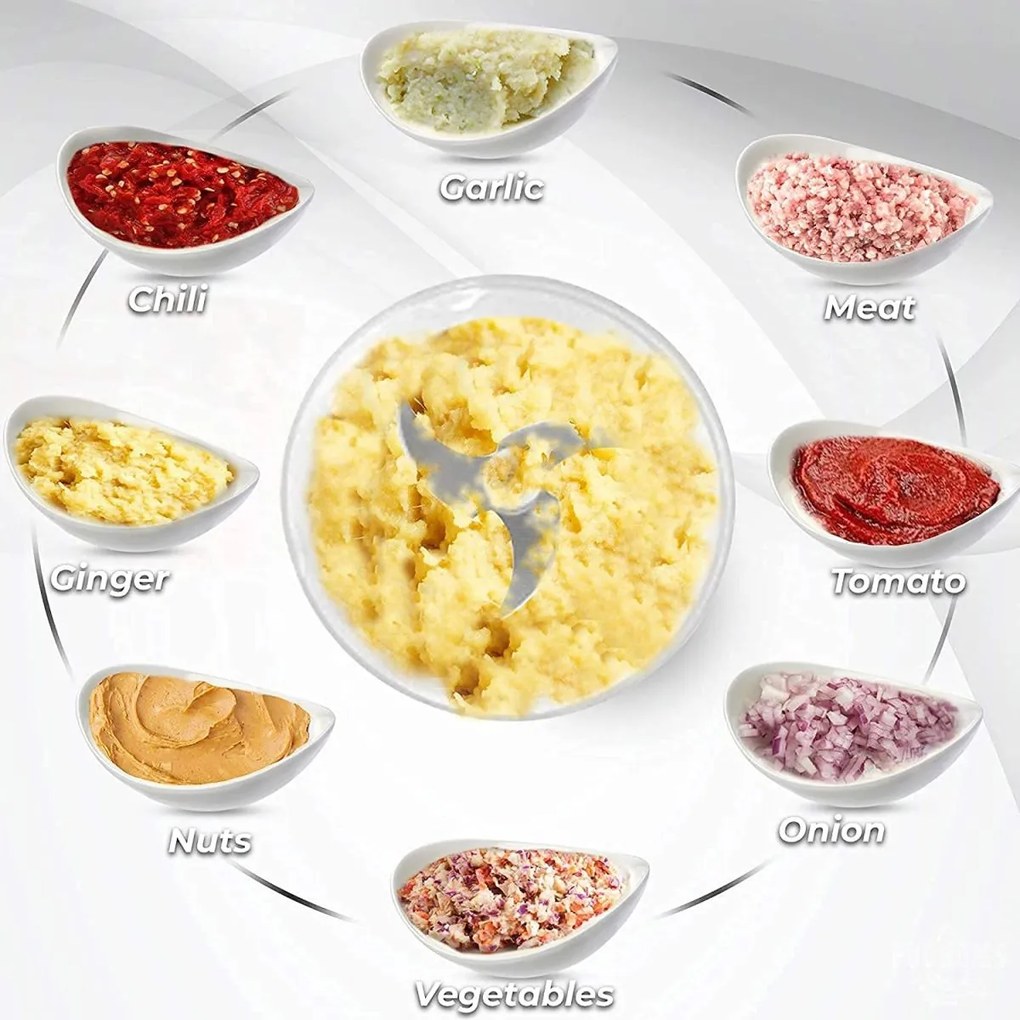 Inteligentný akumulátorový elektrický sekáčik - 250 ml