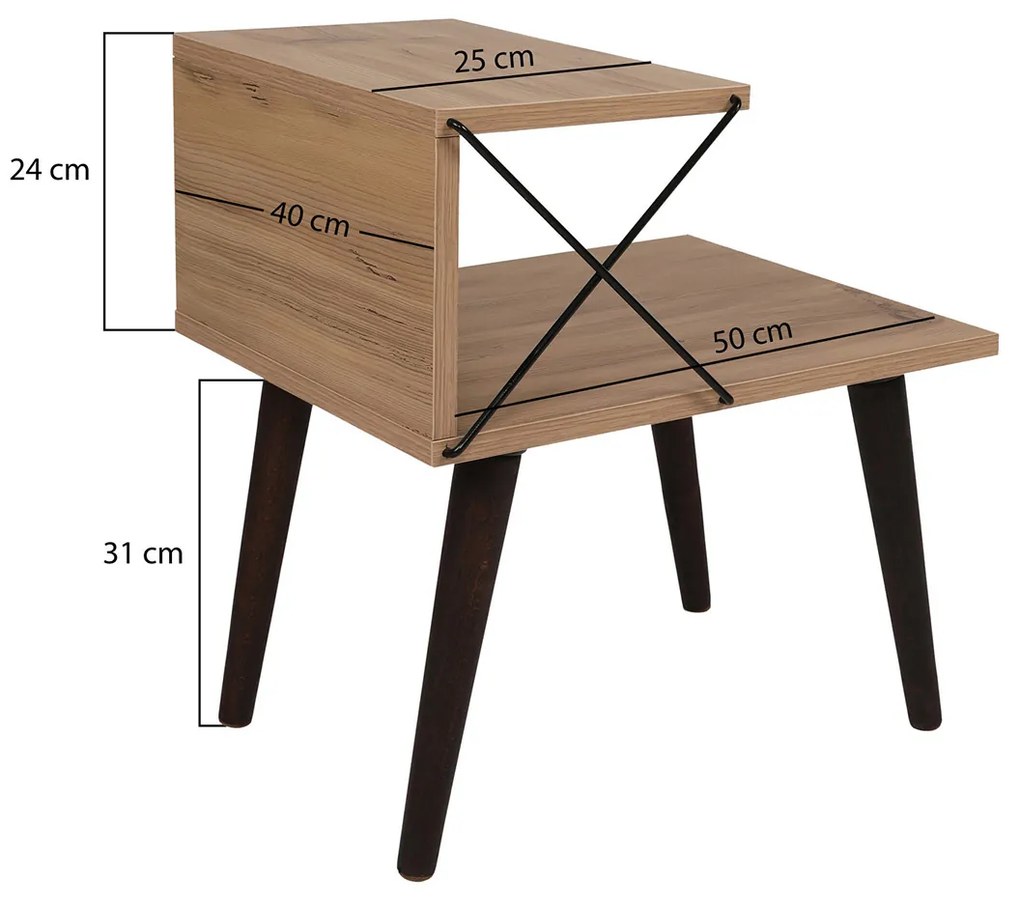 Nočný stolík Cross Pine