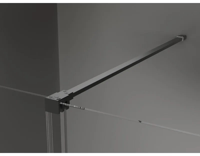 Mexen Velar, sprchový kút s posuvnými dverami 150 x 90 cm, 8mm sklo námraza, brúsený grafit, 871-150-090-31-95