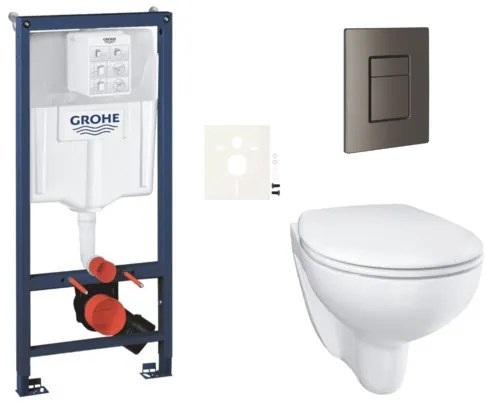 Závesný wc set do ľahkých stien / predstenová montáž Grohe Bau Ceramic SIKOGRSBAUSCAL0