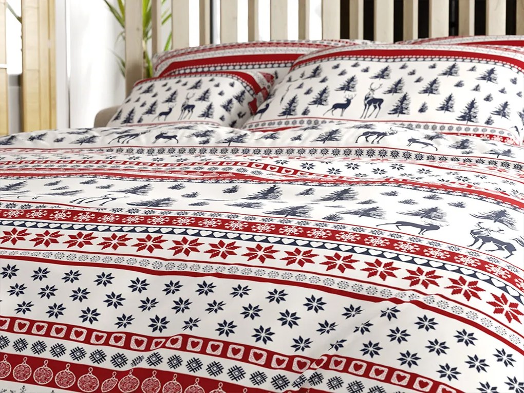 Obliečky z mikrovlákna TWINKLE CHRISTMAS farebné Rozmer obliečky: 70 x 90 cm | 140 x 220 cm