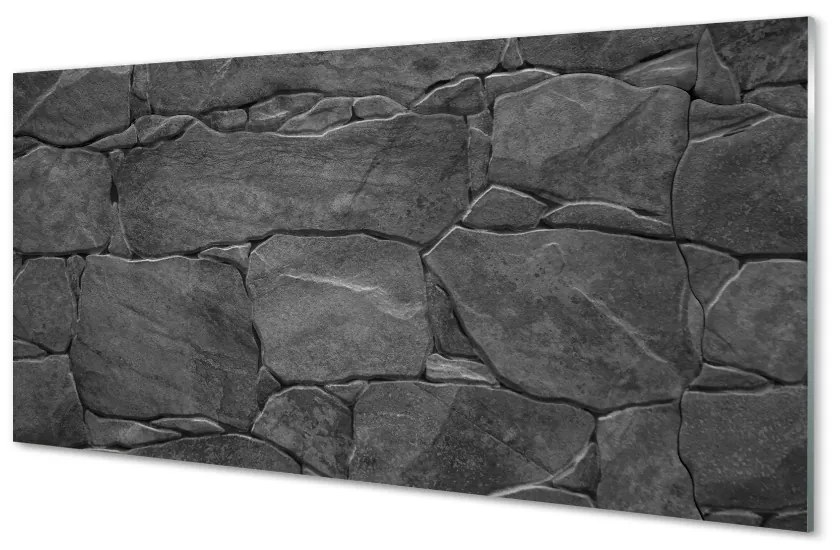Sklenený obklad do kuchyne Kamenná múr wall 125x50 cm