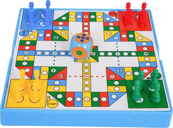 Spoločenská hra LUDO Penguin modrá