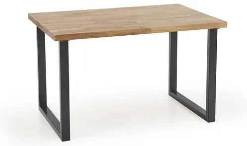Jedálenský stôl s dubovou doskou RADUS 120(200)x78