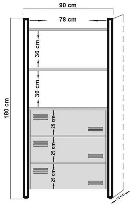 Regál Cosmo Cortex ASIR 863SPH3601