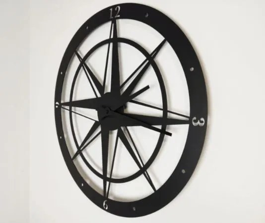 Kovové hodiny Compass 70 cm