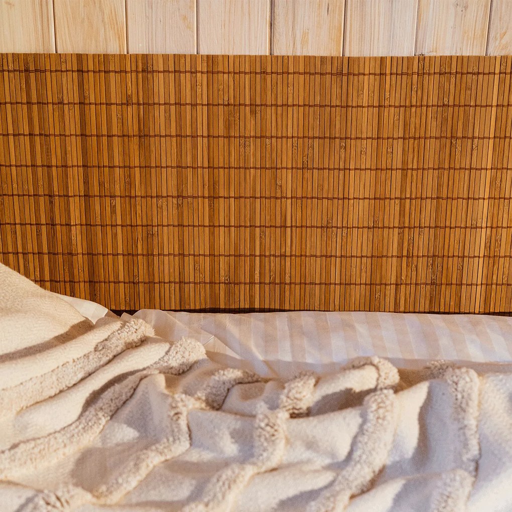 Bambusová rohož za postel hnědá Šířka rohože: 100 cm, Délka rohože: 200 cm