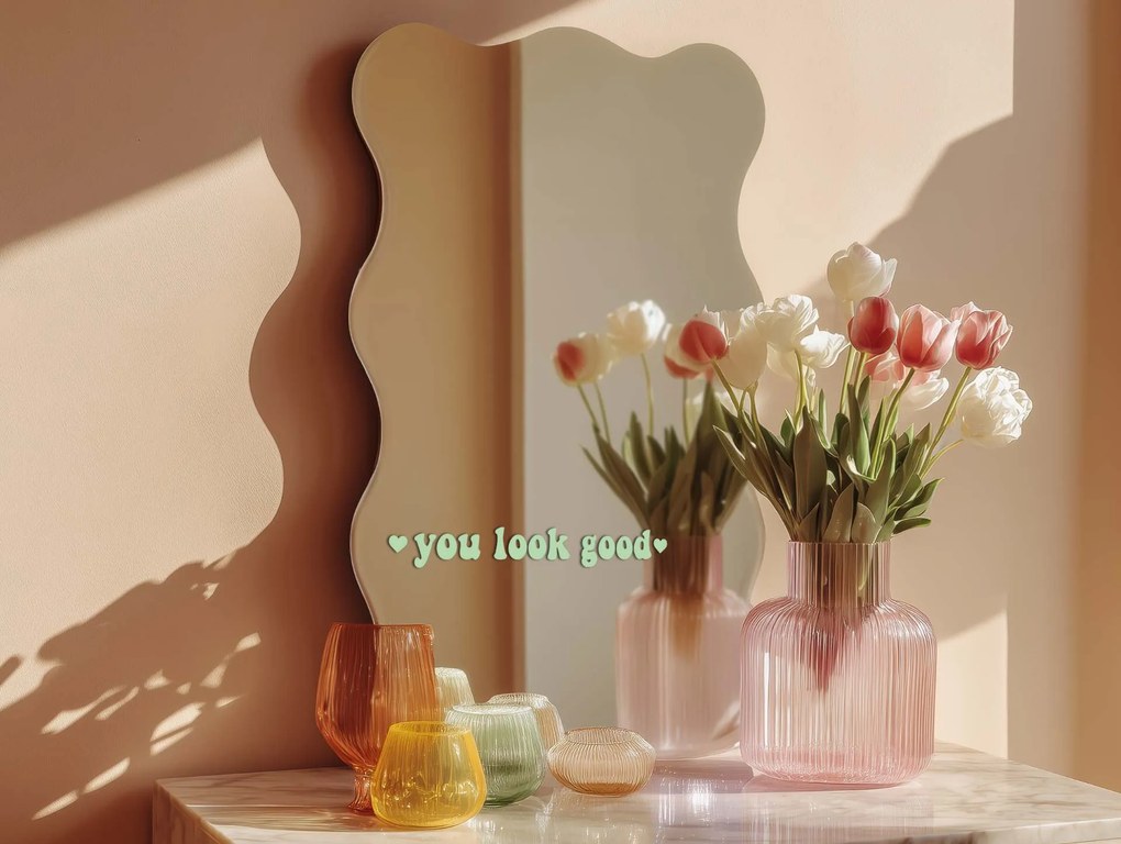Nálepka na zrkadlo S12 – You look good